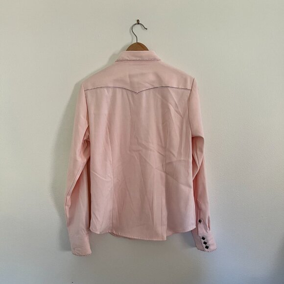 Roper Vintage Style Pink Pearl Snap Blouse - Picture 5 of 6